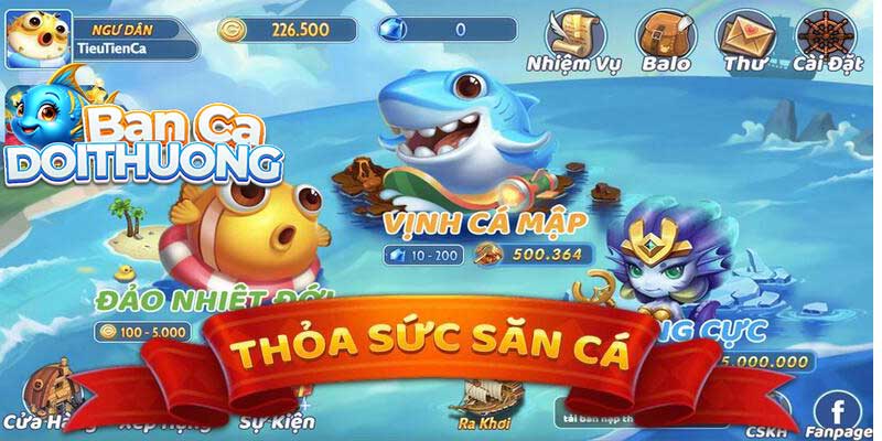 Bảng xếp hạng người chơi nhận thưởng cao nhất trong game bắn cá