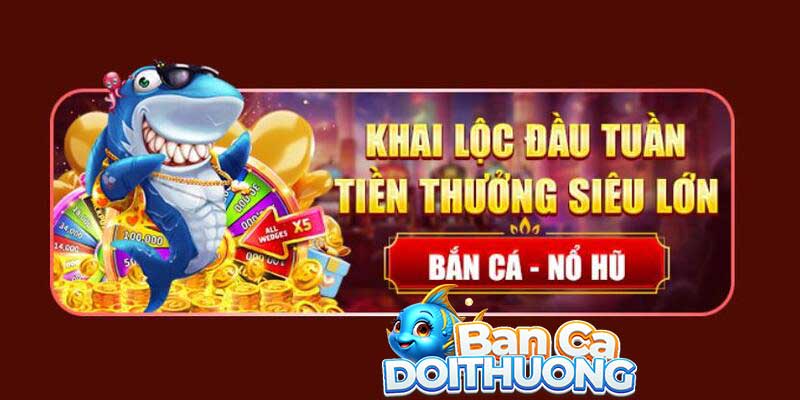 Giao diện chính của game bắn cá